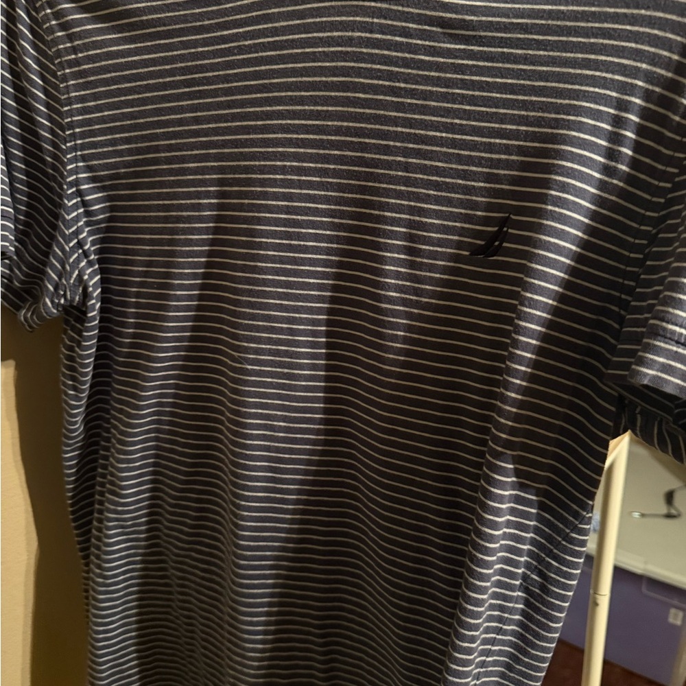 Nautica Blue and White Short Sleeve Tees